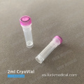 PC Plastic Cryovials 2 ml de laboratorio CE